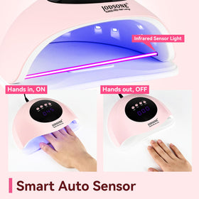 JODSONE Quick UV LED Nail Lamp with hand inside for curing