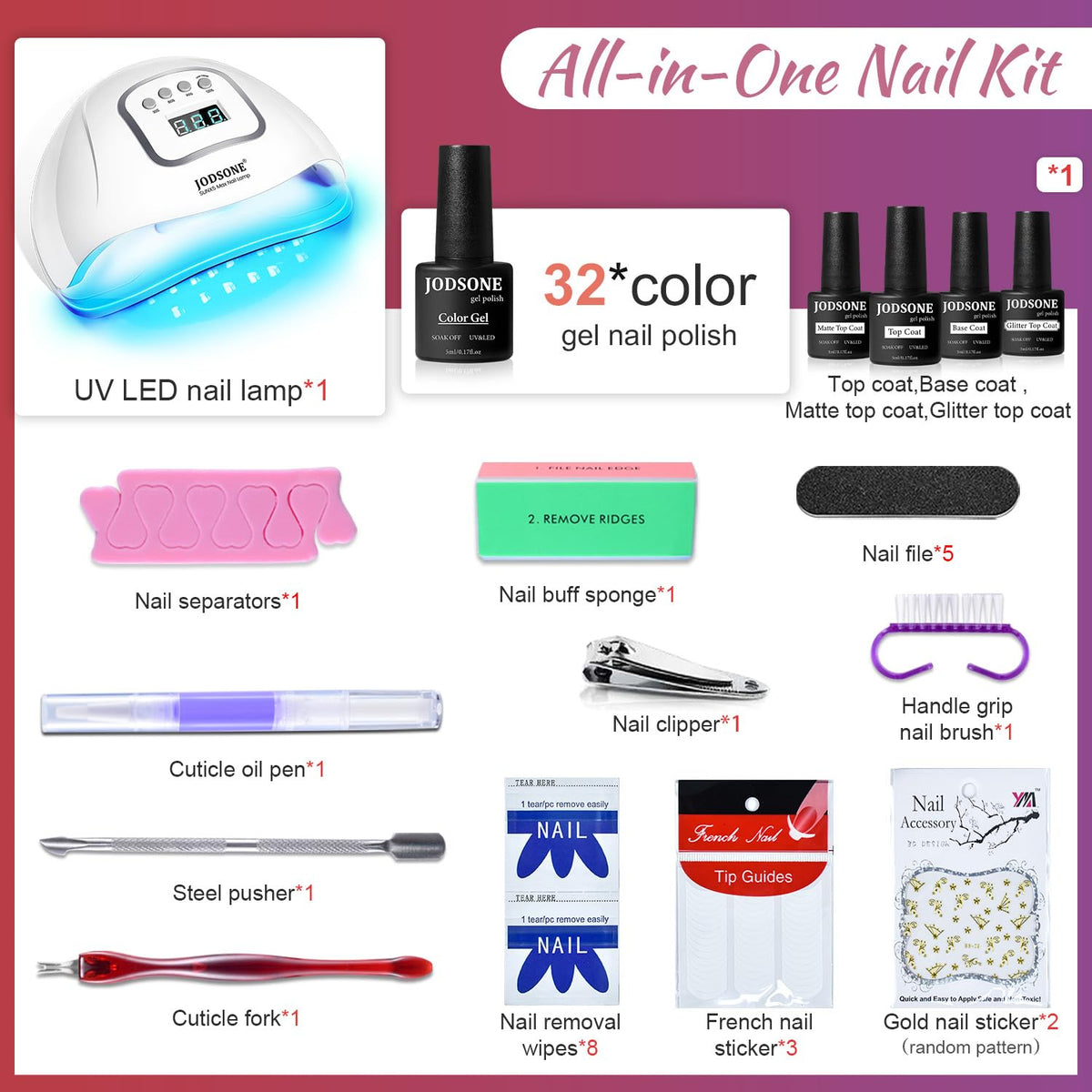 JODSONE smart nail lamp with LCD screen