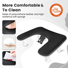JODSONE U-Shaped Black Arm Rest in a salon setting