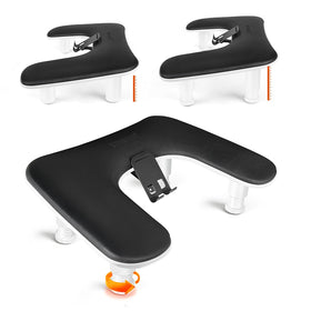 JODSONE U-Shaped Black Arm Rest with phone holder front view