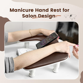 JODSONE U-Shaped Brown Arm Rest packaging display