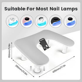 JODSONE U-Shaped Manicure Arm Rest ergonomic design