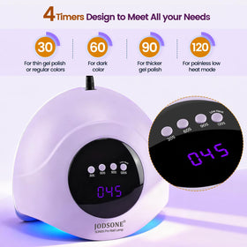 JODSONE UV LED Nail Dryer showing LCD display and timer settings