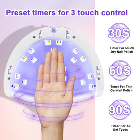JODSONE UV LED Nail Lamp in use with hand inside