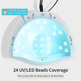JODSONE UV LED Nail Lamp set on a table with nail tools