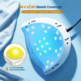 JODSONE UV LED Nail Lamp with gel polish bottles