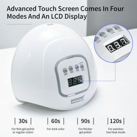 JODSONE UV LED Nail Lamp with professional gel polish application