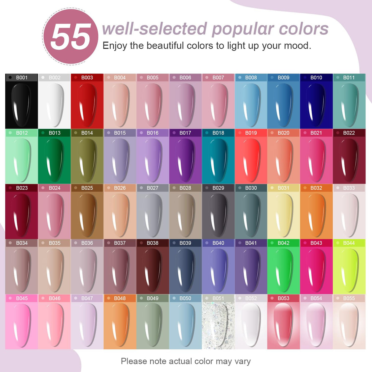JODSONE UV nail lamp showing curing mode options