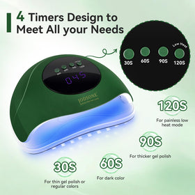JODSONE UV Nail Lamp side view showing lamp beads