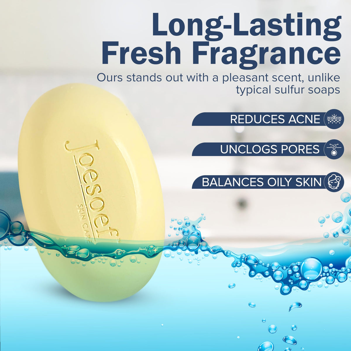 JOESOEF Anti-Acne Soap with ingredients list