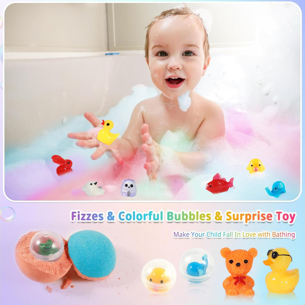 JOFEI bath bombs in a beautifully designed gift box