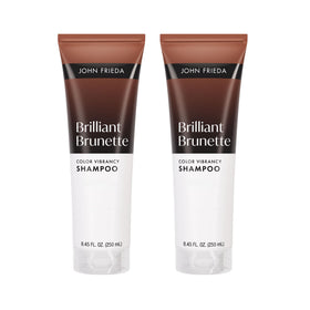 John Frieda Brilliant Brunette Color Vibrancy Shampoo 2 Pack front view