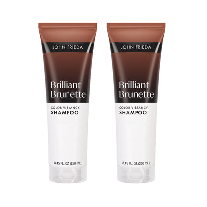 John Frieda Brilliant Brunette Color Vibrancy Shampoo 2 Pack front view