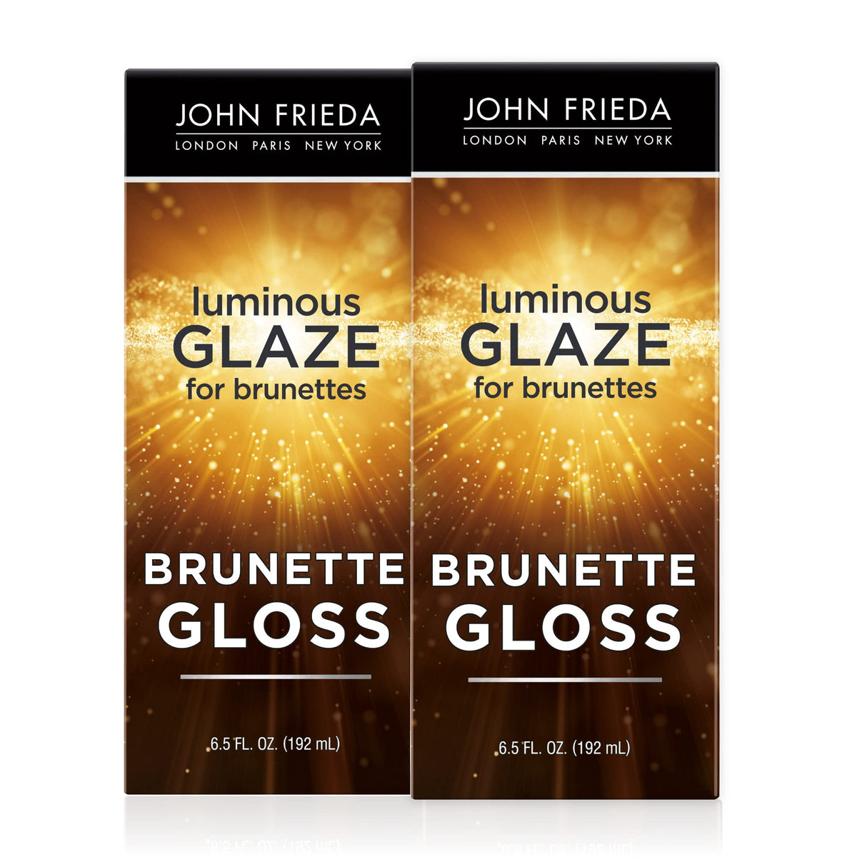 John Frieda Brilliant Brunette Luminous Hair Glaze 6.5 oz front view