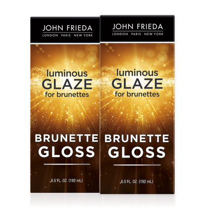 John Frieda Brilliant Brunette Luminous Hair Glaze 6.5 oz front view