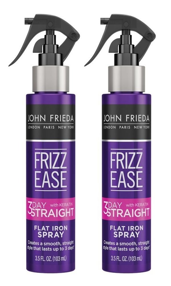 John Frieda Frizz-Ease 3 Day Straight Flat Iron Spray 2 Pack 103ml front view