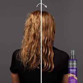 John Frieda Frizz Ease Daily Nourishment Leave-In Conditioner application on hair