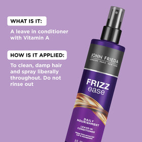 John Frieda Frizz Ease Daily Nourishment Leave-In Conditioner lifestyle scene