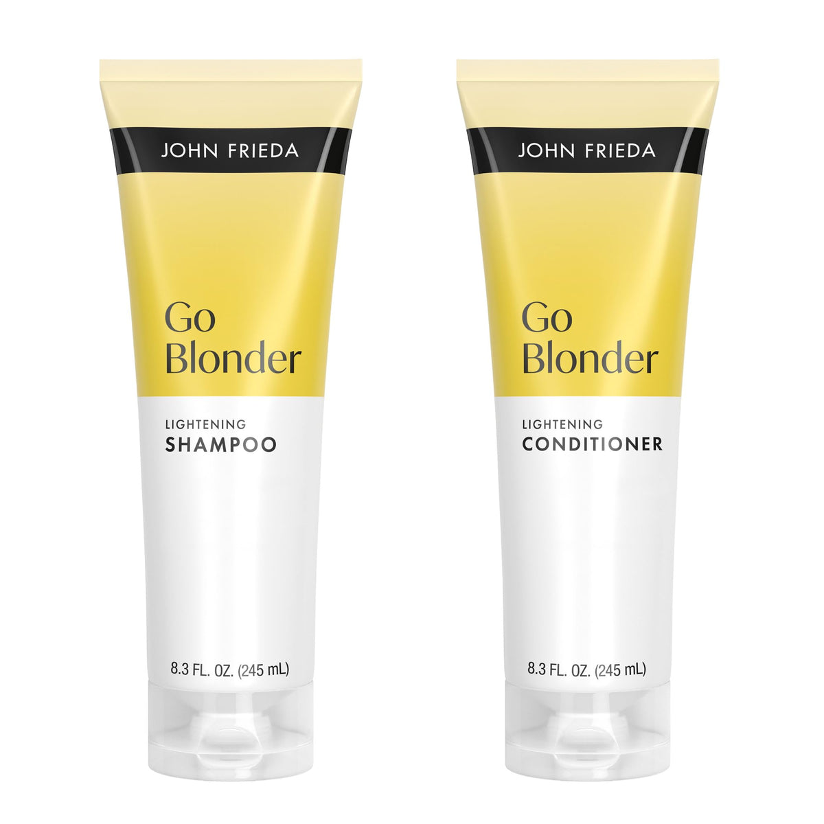 John Frieda Go Blonder Lightening Shampoo and Conditioner Set front view