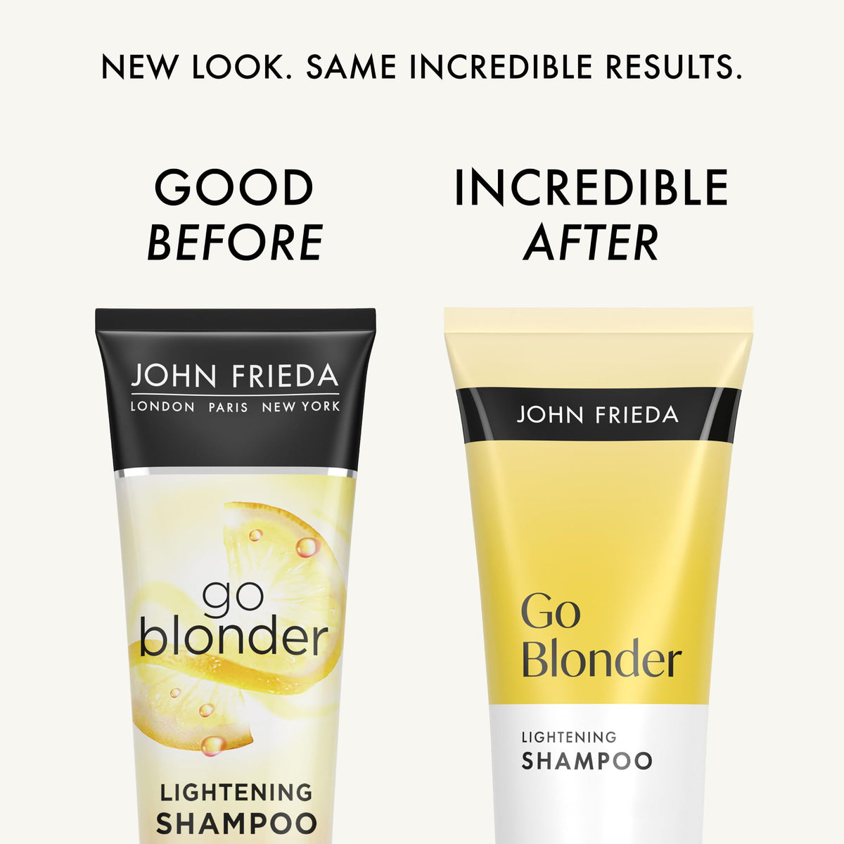 John Frieda Go Blonder Lightening Shampoo bottle side view
