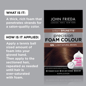John Frieda hair colour kit contents including foamer and gloves