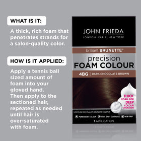 John Frieda hair colour kit contents including gloves and instructions