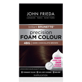 John Frieda Precision Foam Colour Dark Chocolate Brown 4BG front view