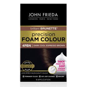 John Frieda Precision Foam Colour Dark Cool Espresso Brown packaging front view