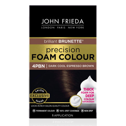 John Frieda Precision Foam Colour Dark Cool Espresso Brown packaging front view