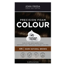 John Frieda Precision Foam Colour Dark Natural Brown 4N front view