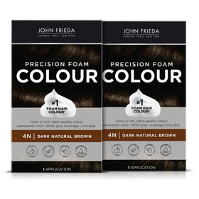 John Frieda Precision Foam Colour Dark Natural Brown 4N packaging front view