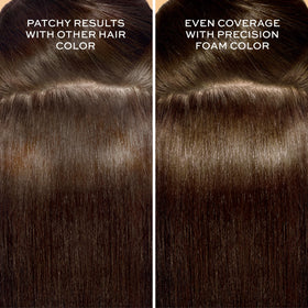 John Frieda Precision Foam Colour Deep Brown Black 3N application foam