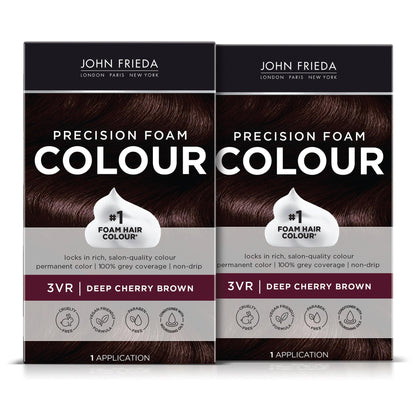 John Frieda Precision Foam Colour Deep Cherry Brown 3VR front view