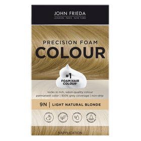 John Frieda Precision Foam Colour Light Natural Blonde 9N packaging front view