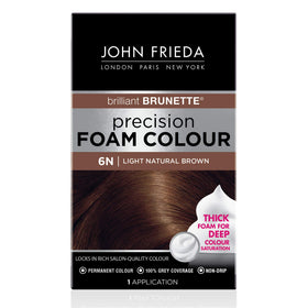 John Frieda Precision Foam Colour Light Natural Brown 6N front view