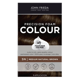 John Frieda Precision Foam Colour Medium Natural Brown 5N front view