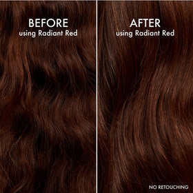 John Frieda Radiant Red Conditioner being applied to hair