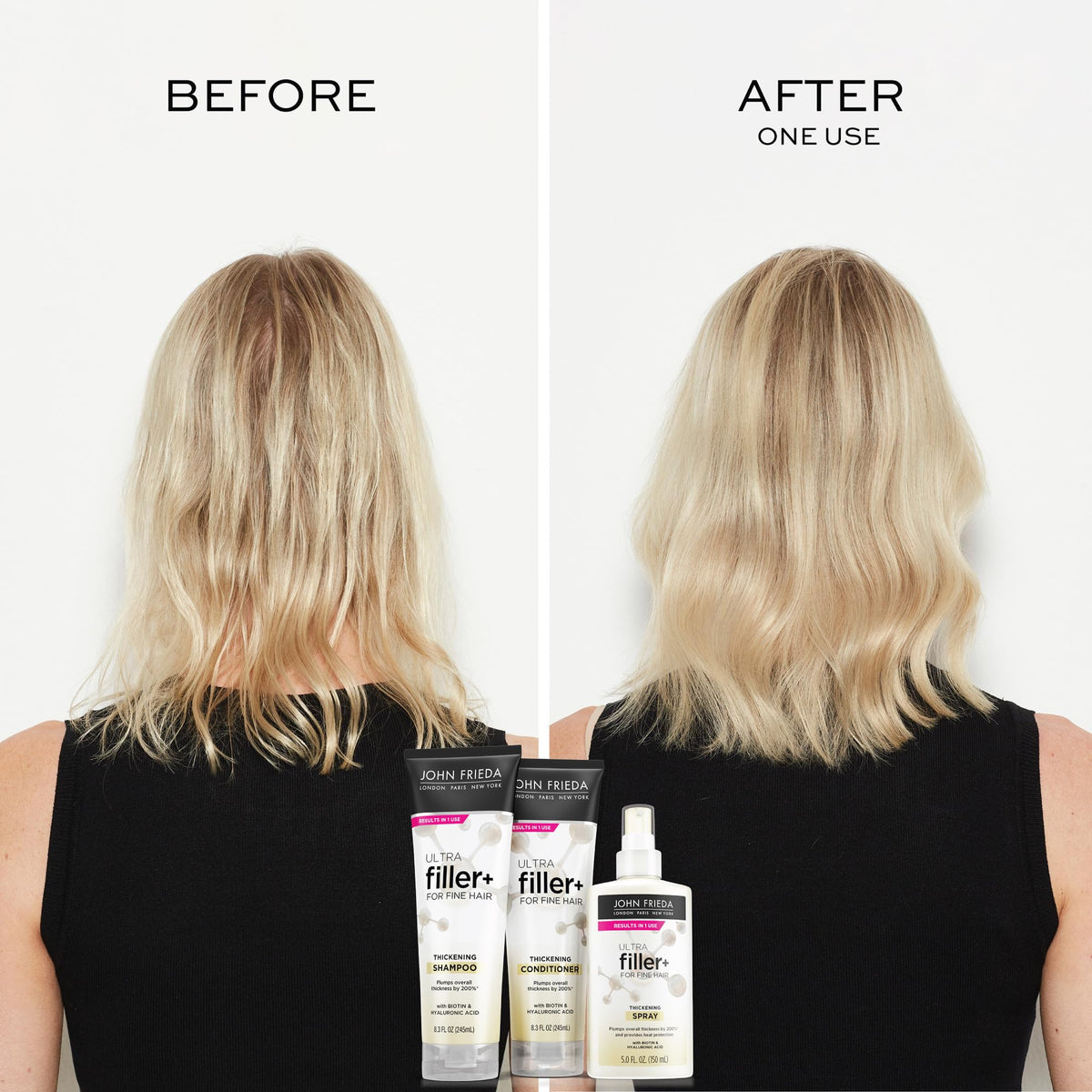 John Frieda ULTRAfiller+ Thickening Shampoo with biotin and hyaluronic acid