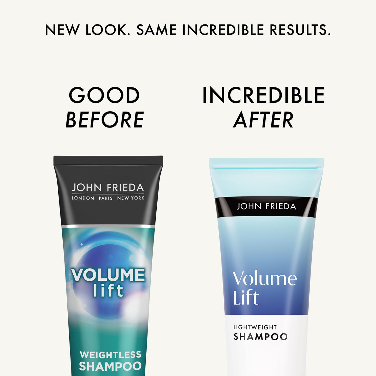 John Frieda Volume Lift Shampoo back view with ingredients