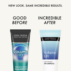 John Frieda Volume Lift Shampoo back view with ingredients