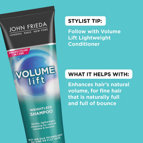 John Frieda Volume Lift Shampoo side view showing bottle design