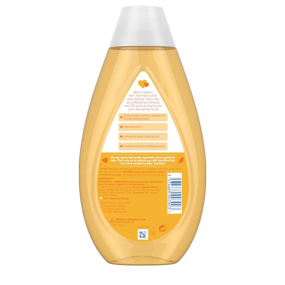 Johnson & Johnson Baby Shampoo 540g back view