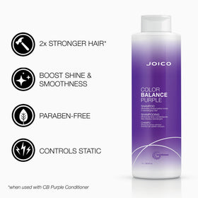 Joico Color Balance Purple Shampoo and Conditioner set packaging