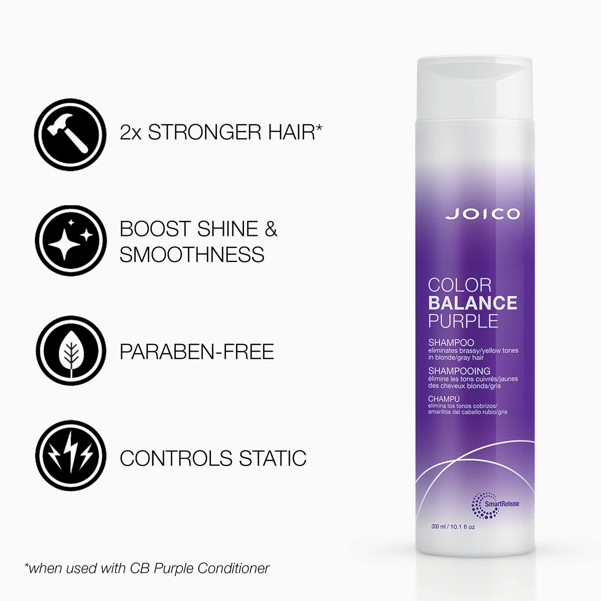 Joico Color Balance Purple Shampoo and Conditioner set packaging