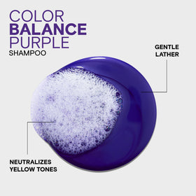 Joico Color Balance Purple Shampoo lathering on hair