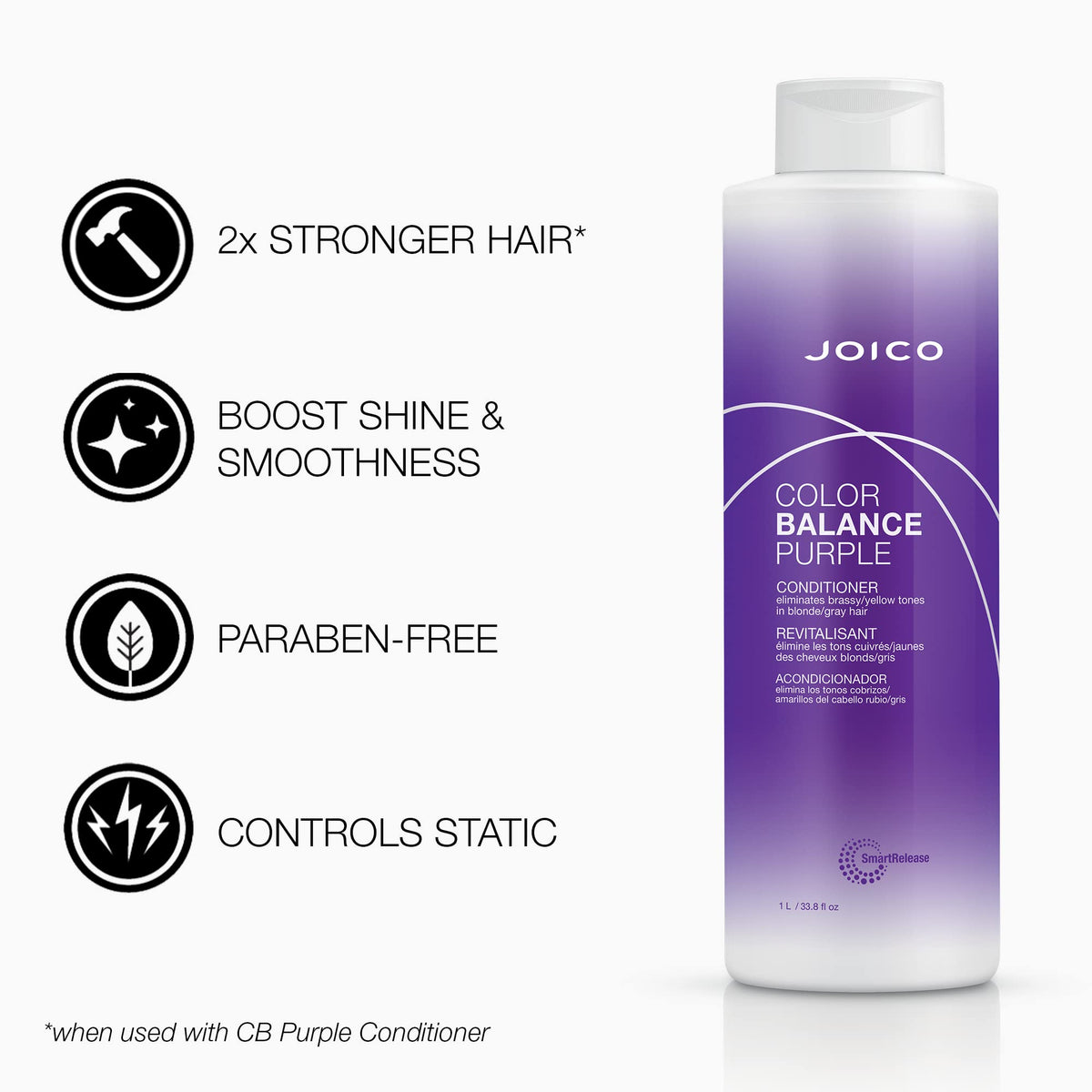 Joico Color Balance Purple Shampoo texture on hand
