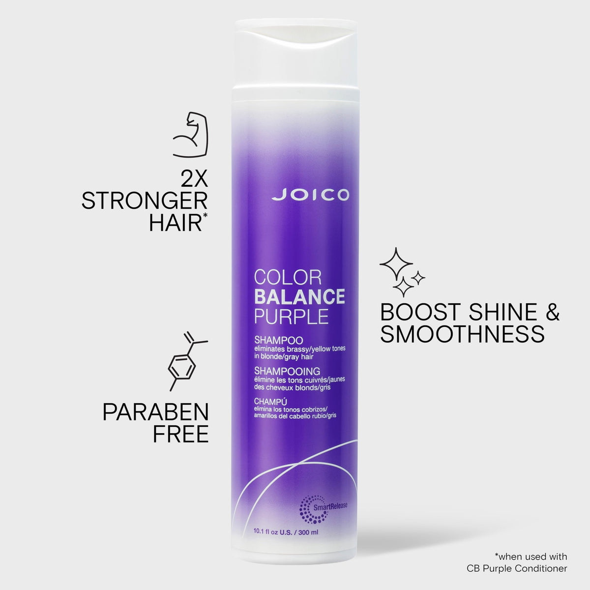 Joico Color Balance Purple Shampoo with rosehip oil and green tea extract