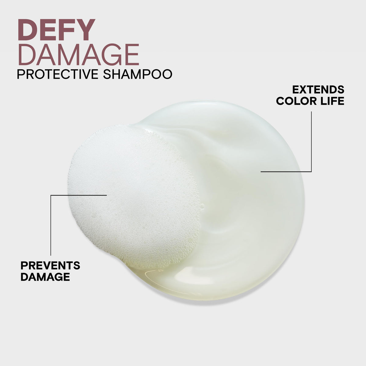 Joico Defy Damage Shampoo in a bathroom setting