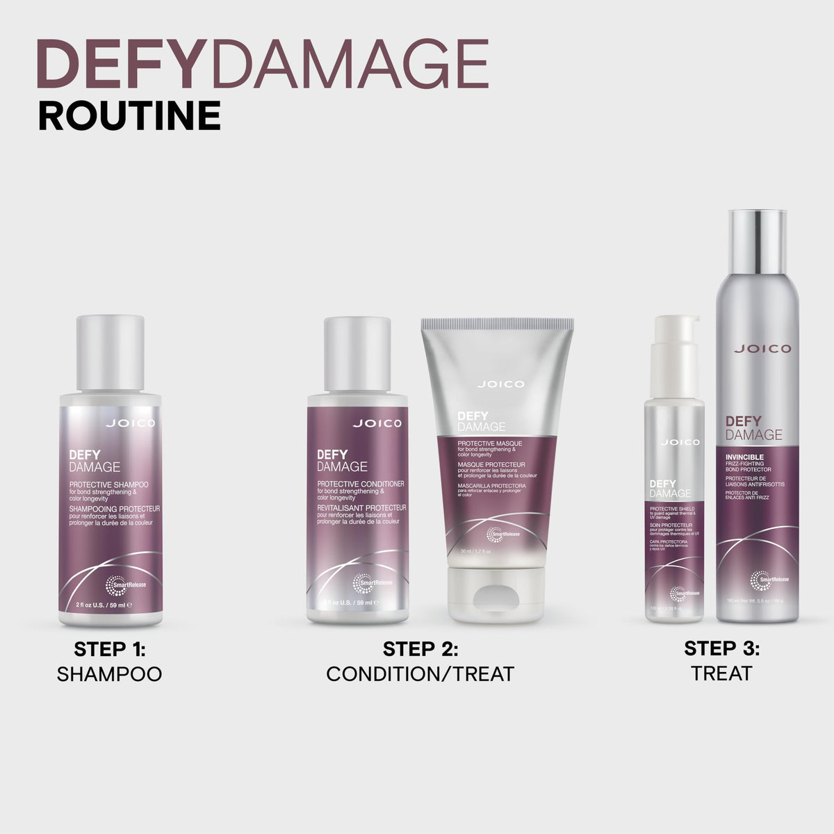 Joico Defy Damage Shampoo packaging details