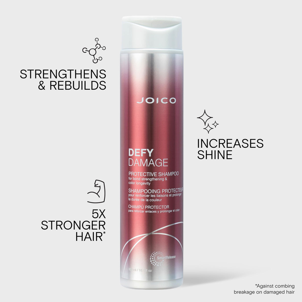 Joico Defy Damage Shampoo with Moringa Seed Oil close-up